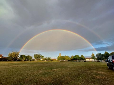 arc en ciel sur Vieux-fumé